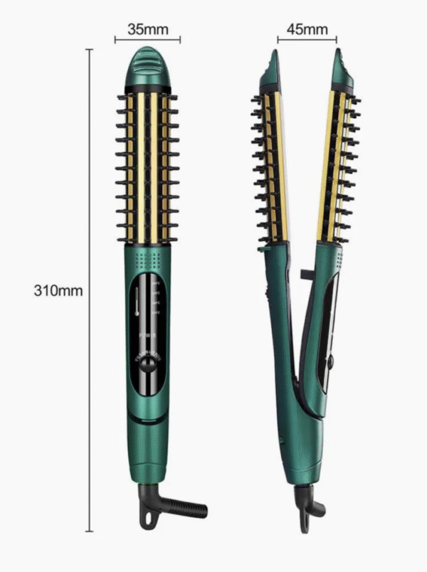 2-in-1 Professional Hair Straightener and Deep Wave Curler