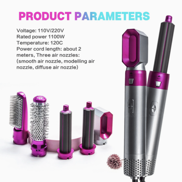 Multifunction Hair Comb Automatic Suction Hair Curler Hot Air Straighten Hair Iron Electric Air Curling Comb Styler Tool