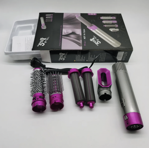 Multifunction Hair Comb Automatic Suction Hair Curler Hot Air Straighten Hair Iron Electric Air Curling Comb Styler Tool