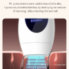 Portable Permanent Hair Removal IPL Laser Epilator Armpit Hair Removal to Remove Lip Legs