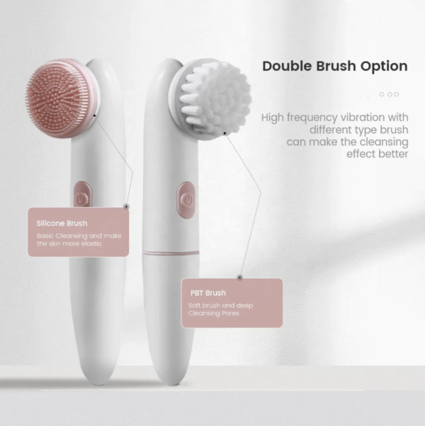 Waterproof Wireless Rechargeable Personal Care Face Makeup Cleaner Beauty Instrument Facial Cleansing Brush