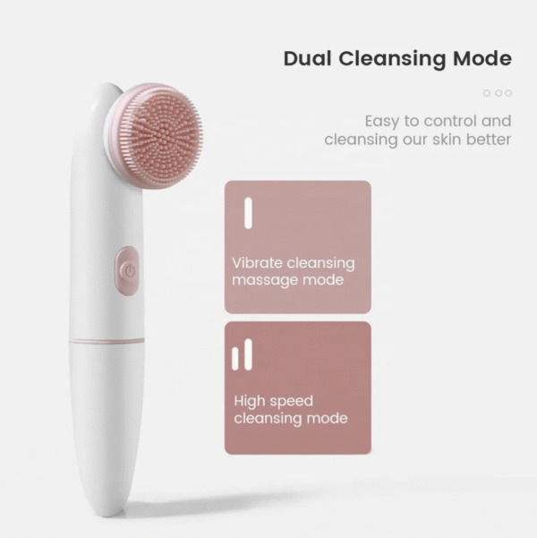 Waterproof Wireless Rechargeable Personal Care Face Makeup Cleaner Beauty Instrument Facial Cleansing Brush