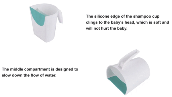 Child Safety Multifunction Baby Bath Shampoo Rinse Cup Wash Hair Cup