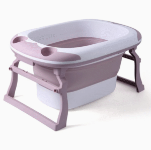 Newborn Collapsible Child Size Plastic Foldable Bathtub