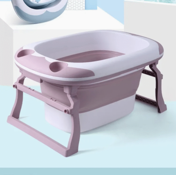 Newborn Collapsible Child Size Plastic Foldable Bathtub