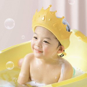 New Crown Style Kids Shampoo Shower Cap for Baby Hair Washing