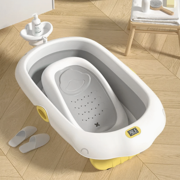 New Born Non-Slip Portable Plastic Temperature Baby Bathtub