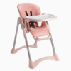 High Chair for Baby Feeding Plastic Kids Eating Dining Chair with Wheels for Children