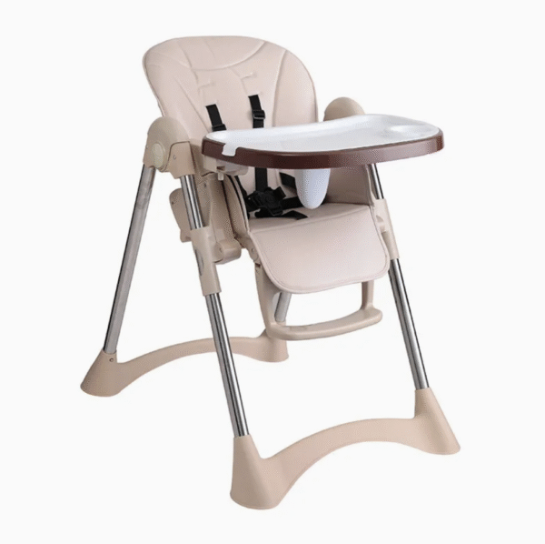 High Chair for Baby Feeding Plastic Kids Eating Dining Chair with Wheels for Children