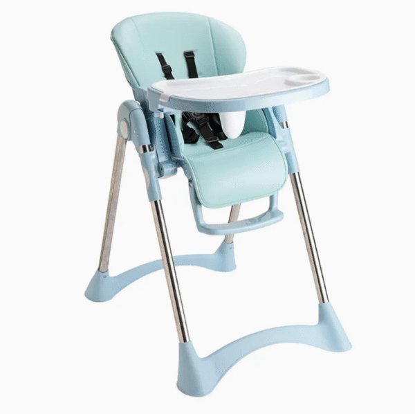 High Chair for Baby Feeding Plastic Kids Eating Dining Chair with Wheels for Children