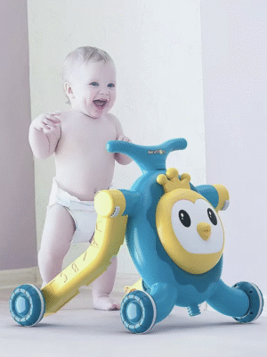 4 in 1 Plastic Big Scooter & Walker & Twist Car & Rocker