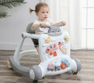 Multi-Purpose Car with Brain Game Plate Baby Walker
