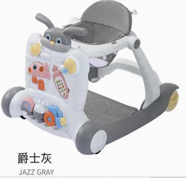Multi-Purpose Car with Brain Game Plate Baby Walker