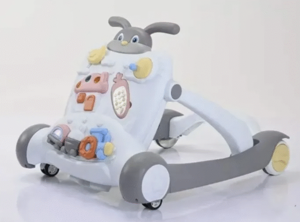 Multi-Purpose Car with Brain Game Plate Baby Walker