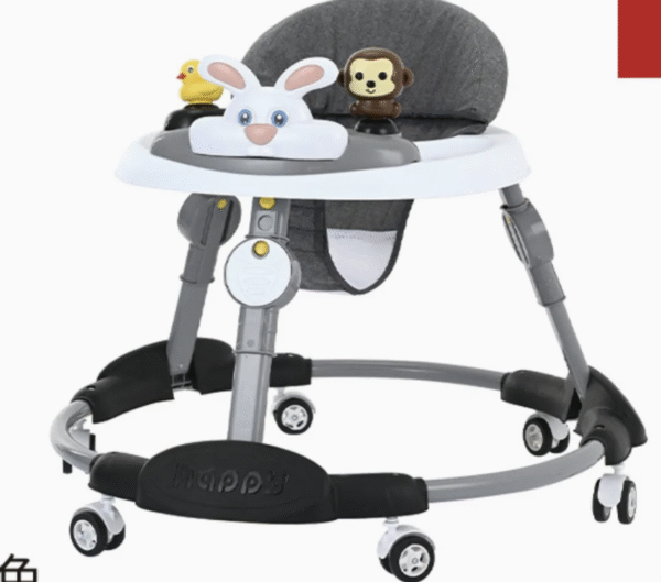 O Type Bottom with Music Tray Adjustable Frame Baby Walker