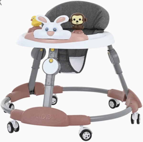 O Type Bottom with Music Tray Adjustable Frame Baby Walker