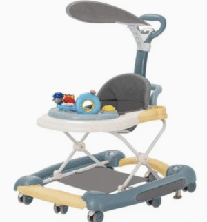 2025 with Push Handle and Canopy with Musical Toy Tray Baby Walker
