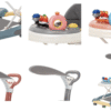 2025 with Push Handle and Canopy with Musical Toy Tray Baby Walker