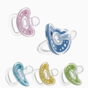 Liquid Silicone Soothing Baby Toy Baby Pacifier with Cover