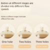 2025 Trend Food Grade Silicone Baby Bottle Natural Breastmilk Feeding Bottle for Infant 0-1year Old