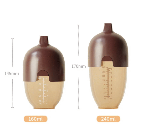 2025 Trend Food Grade Silicone Baby Bottle Natural Breastmilk Feeding Bottle for Infant 0-1year Old