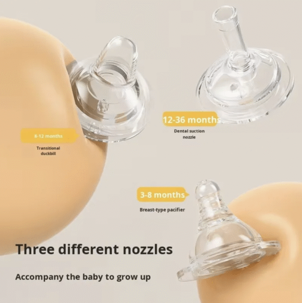 240ml/300ml Cartoon Pattern Baby Bottle Wide Diameter Anti-Colic Plastic Newborns Nursing Bottle