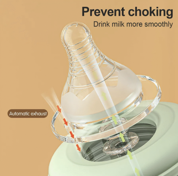 Animal Cartoon Wide Mouth Food Grade Plastic Baby Feeding Bottle with Handle PP Baby Feeder Soft Nipple