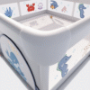 Baby Playpen Fence 71" X 59" Foldable Toddler Play Yard with Gate