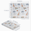 Extra Large Foldable Baby Playmat Non Slip XPE Foam for Indoor Outdoor