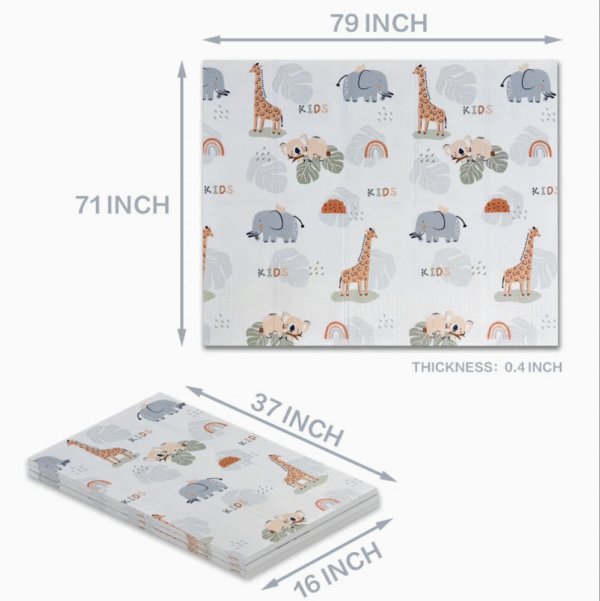 Extra Large Foldable Baby Playmat Non Slip XPE Foam for Indoor Outdoor