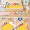 2 in 1 Montessori Finger Counting Math Teaching Aids Sand Painting Drawing Toys Educational Toys for Children Wooden Toys