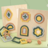 Montessori-Inspired Early Education Wooden 3D Creative Shape Puzzle Toys Kids Wooden Puzzle Board Toddler Puzzles