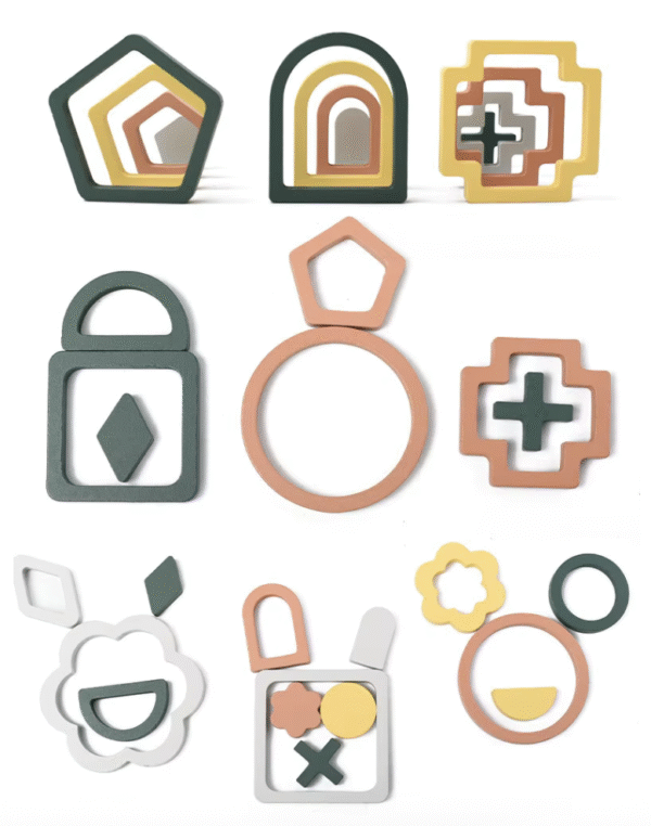 Montessori-Inspired Early Education Wooden 3D Creative Shape Puzzle Toys Kids Wooden Puzzle Board Toddler Puzzles