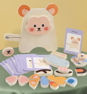New Baby Creative 3D Puzzles Early Educational Toys for Children Montessori Funny Animal Jigsaw Puzzle Game Wooden Kids Toy