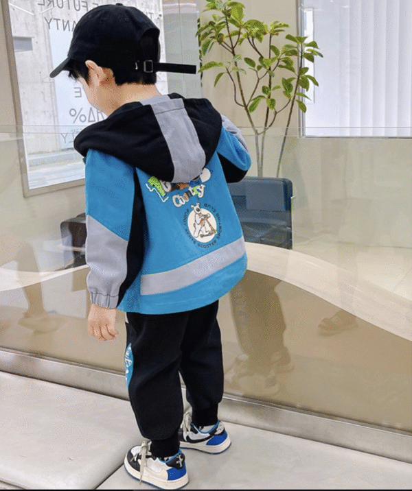 Blue puppy two-piece set