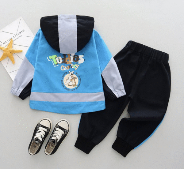 Blue puppy two-piece set