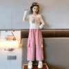 Stylish bunny overalls suit