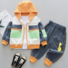 Duck hooded three-piece suit