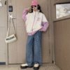 Korean style embroidered B letter jacket
