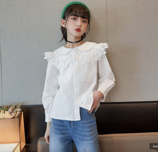 Flower knitted vest three-piece set