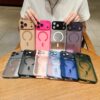 H0467ea52c7d047f79b0e582e8e482e9dt TPU PC Translucent Phone Case with Camera Protect Frosted Magnetic Mobile Phones Cover for IPhones