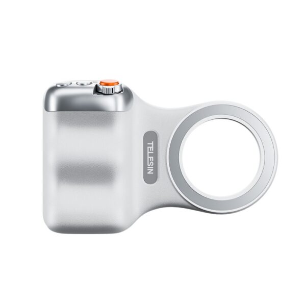 TELESIN Magnetic Smartphone Handle Grip Phone Camera Versatile Wireless Remote with LED Fill Light for IOS Android