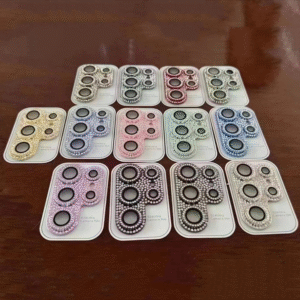 H0ca3d89398984221bceac1073b13d892q Anti Scratch 9H Glitter Bling Crystal Diamonds Camera Lens Protect for Samsung Galaxy S24 Plus S23 ultra Metal Lens Protect