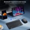 H10e76b100ab94fc293ab2828f2824f60w 10 Inch Portable Universal BT Wireless Keyboard and Mouse for ipad , Tablet and Laptop