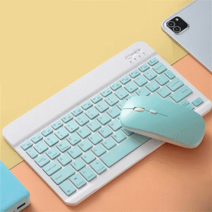 10 Inch Portable Universal BT Wireless Keyboard and Mouse for ipad , Tablet and Laptop