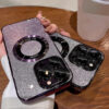 CD Electroplate Magnetic Gradual Glitter Mobile Phone Case for iphone 16E 15 14 13 12 11 Pro Max Charging TPU Protect Back Cover