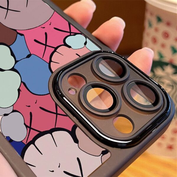 Fashion Brand Bear Design UV Print Phone Case for iPhone 7 8 Plus XS XR 11 12 13 14 15 Pro Max Lens Protect Back Cover Casing