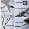 65W Smart Digital 4 in 1 Super Fast Charging Data Cable