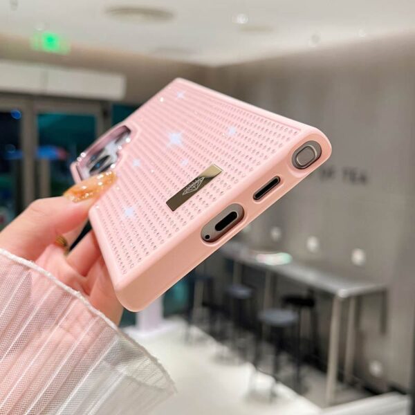 Luxury 2 in 1 Diamond Phone case for iPhone 16 Pro Max 15 14 13 12 11 Back Cover for Samsung S25 ultra Z Flip 6 S24 S23