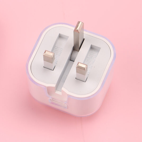 H2cc2499e146a47578c1093db7f39831b4 3D Cute Cartoon Three Pins Charger Protector with Cable Accessory for iPhone 20W Fast Charger